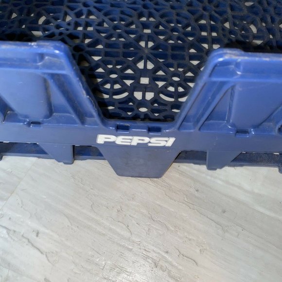 Pepsi Blue Plastic Carrier Crate Caddy Stackable - Picture 3 of 6